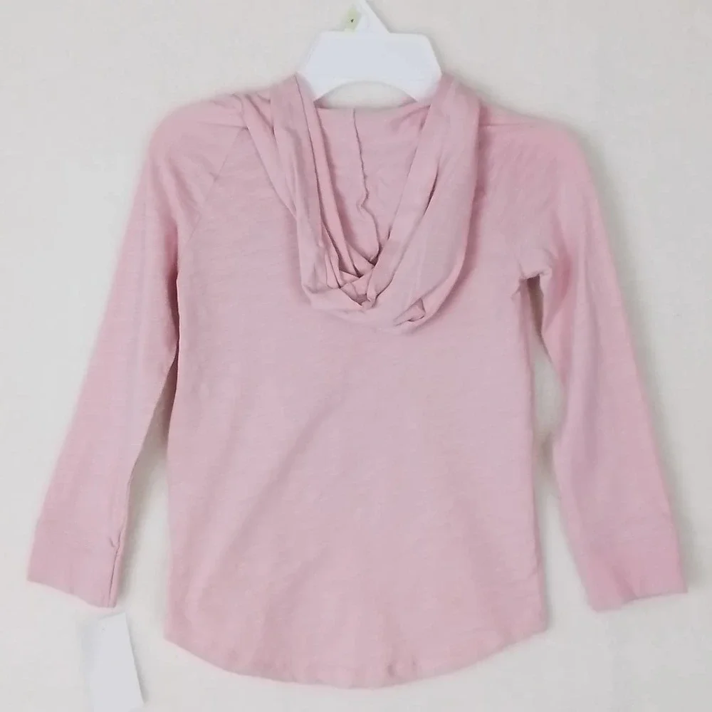 OshKosh Cotton Hoodie Tee Girl's Size 4 Pink w/ Bee Theme‎